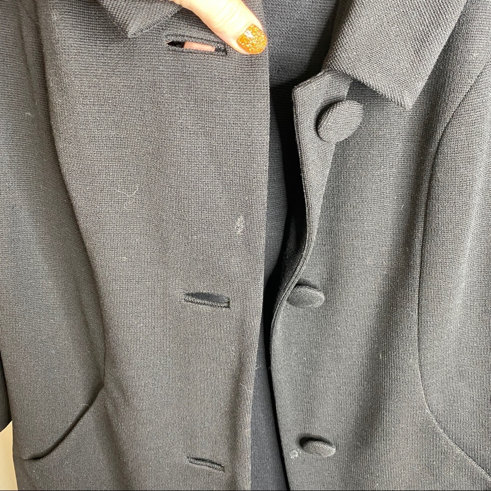 VINTAGE 60s LBD with Overcoat Bundle Black - Picture 8 of 16